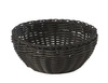 Košík na pečivo z polypropylénu, okrúhly, čierny, 20x20x8 cm | APS 50607