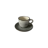 Šálka Bel 200 ml s podšálkou 15 cm Still Rustic sivá | KERA CERAMIKA 2.3.1.RUSTIC SIVÁ