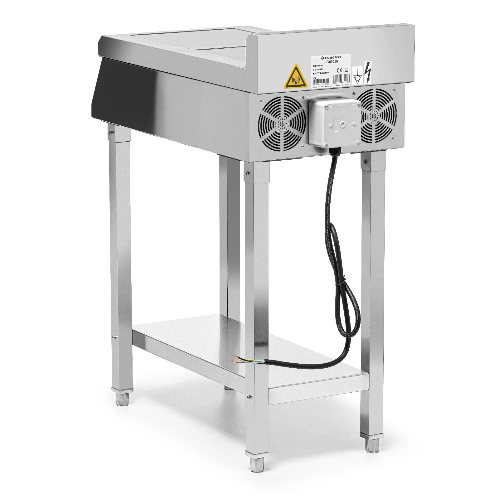 Kuchyňa indukčná 2-platňová s podstavcom, 2x3,5 kW, 400 V | FORGAST FG09036