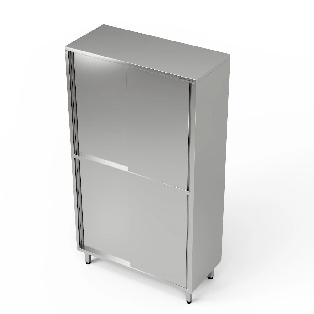 Nerezová priechodová skriňa delená 120x60x200 cm | FORGAST