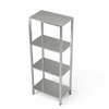 Nerezový 4-policový regál 120x50x200 cm | FORGAST