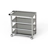 Nerezový 4-policový vozík 80x70x85 cm | FORGAST
