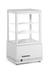 Chladiaca vitrína 58 l, biela, LED, automatické odmrazovanie, 45.2x40.6x81.6 cm | HENDI 233610