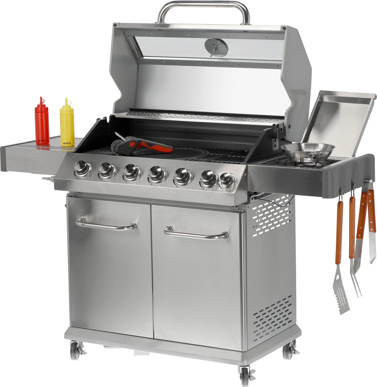Plynový gril Itami, 7 horákov (6+1) | YATO YG-20016