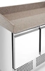 Chladiaci stôl 3-dverový na pizzu s nadstavcom, 570 l, 6 GN 1/4, 140x70x110 cm | ARKTIC 232033