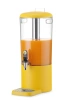 Dávkovač na džúsy, UNIQ, navrhnutý Robertom Bronwasserom, 8L, žltý, 318x216x(V)532mm | HENDI 425039