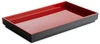 Podnos ASIA PLUS GN 1/4 z melamínu, červeno-čierny, 26.5x16.2x3 cm | APS 15458