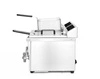 Indukčný fritéza s 2 komorami Kitchen Line, 2x8 l, 2x3,5 kW, 230 V | HENDI 215029