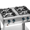 Gastronomická plynová kuchyňa 4-horáková s dolnou policou, 22,9 kW | FORGAST FG09450