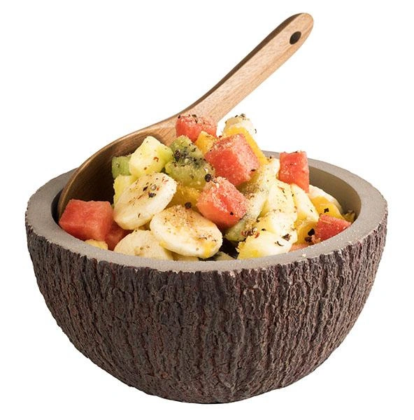 Miska COCONUT, betón, hnedá a sivá, 18x9.5 cm, 1 l | APS 30020