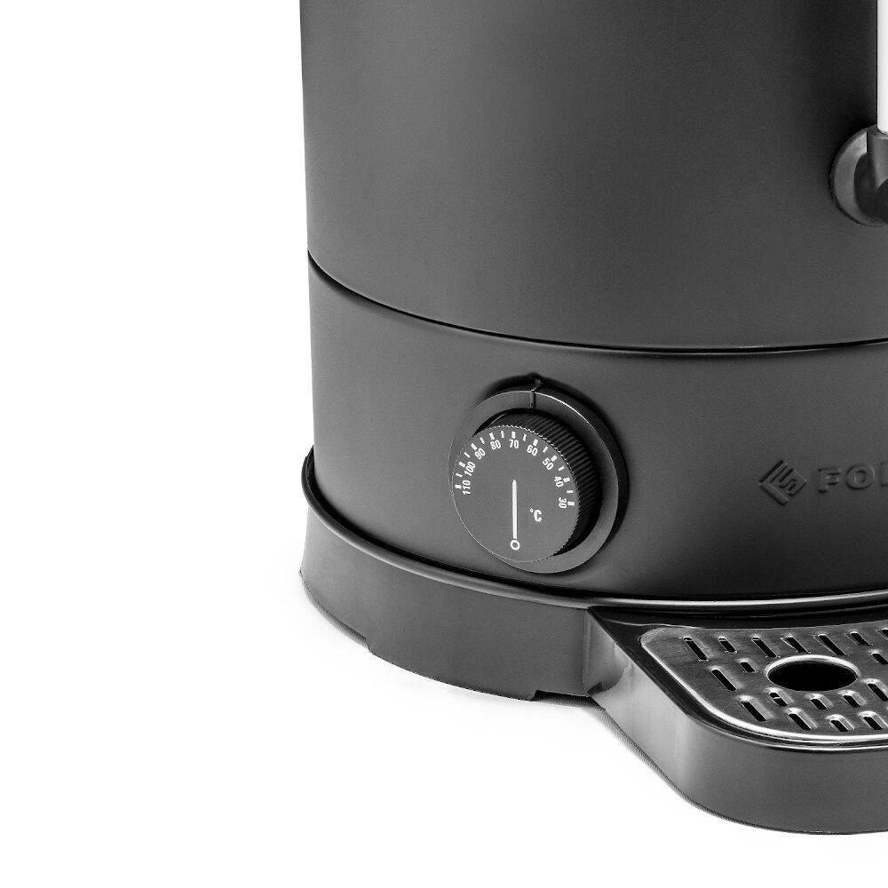 Ohrievač vody 17,5 l s odkvapkávacou táckou, čierny, dvojplášťový | FORGAST FG05561