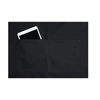 Základná kuchárska zástera 75 x 90 cm s vreckom a prackou čierna | KARLOWSKY BLS 5-1-Stck