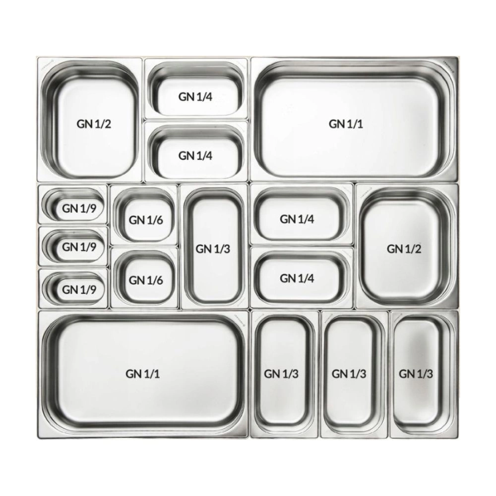 Nádoba GN 1/4 15 cm Štandard z nehrdzavejúcej ocele | FORGAST FG04415V1