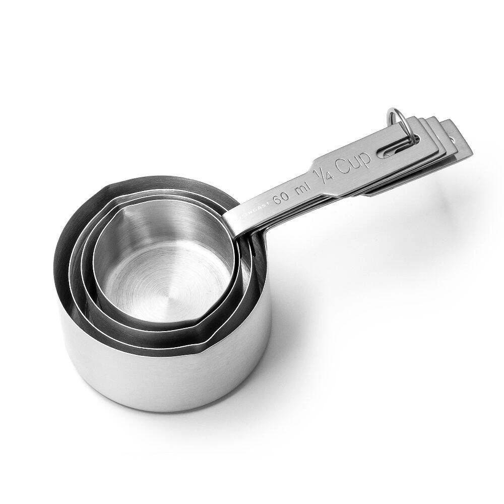 Súprava odmerných pohárov z nehrdzavejúcej ocele, 60/80/125/250 ml | FORGAST FG11045