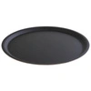 Podnos HAPPY HOUR protišmykový, čierny, priemer 38 cm | APS 511