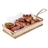 Košík na servírovanie SNACKHOLDER, zlatá farba, 26x13x5 cm | APS 40613