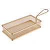 Košík na servírovanie SNACKHOLDER, zlatá farba, 21.5x10x4.5 cm | APS 40612
