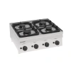 Plynový sporák stolový 4-horákový PC70G/6 Tecno60, 70x60x30 cm, 13,2 kW | TECNOINOX 113002