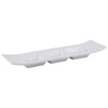 Miska na dipy, trojitá, CASUAL, biela, 29x9x3 cm | APS 84220