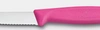 Nôž na zeleninu a ovocie Swiss Classic, zúbkovaná čepeľ, ružový, dĺžka čepele 8 cm | VICTORINOX 6.7635.C1