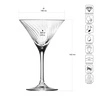Poháre na MARTINI 200 OPTIC, 200 ml, súprava 6 kusov | KROSNO GLASS F57D477017001020