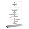 Držiak na menu formát A6, 2-dielny, 10,5x7x17 cm | APS 71521