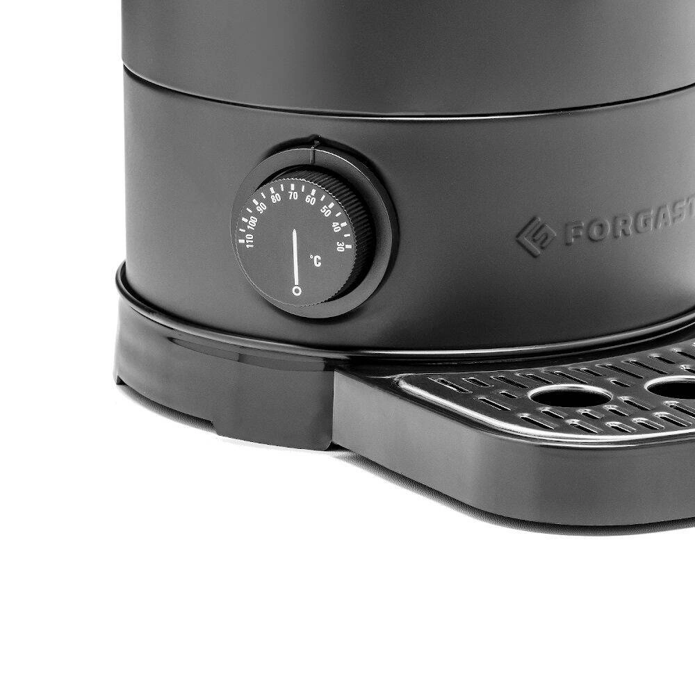 Ohrievač vody 8 l s odkvapkávacou táckou, čierny, dvojplášťový | FORGAST FG05560