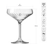 Pohár XNO COUPETTE 260 OPTIC, 260 ml, súprava 6 kusov | KROSNO GLASS F57D494022001020