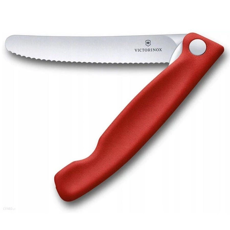 Švajčiarsky skladací nôž Classic na ovocie a zeleninu červený dĺžka čepele 11 cm | VICTORINOX 6.7831.FB