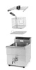Indukčná fritéza Kitchen Line 8 l, 3,5 kW, 230 V, 1-komorová | HENDI 215012