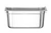 GN 1/3 odpadkový kôš, 15 cm hlboký oceľový s držadlami HENDI 817445