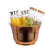 Chladič na fľaše, cooler STAINLESS, nehrdzavejúca oceľ, medená farba, 33x20 cm, 8 l | APS 36121