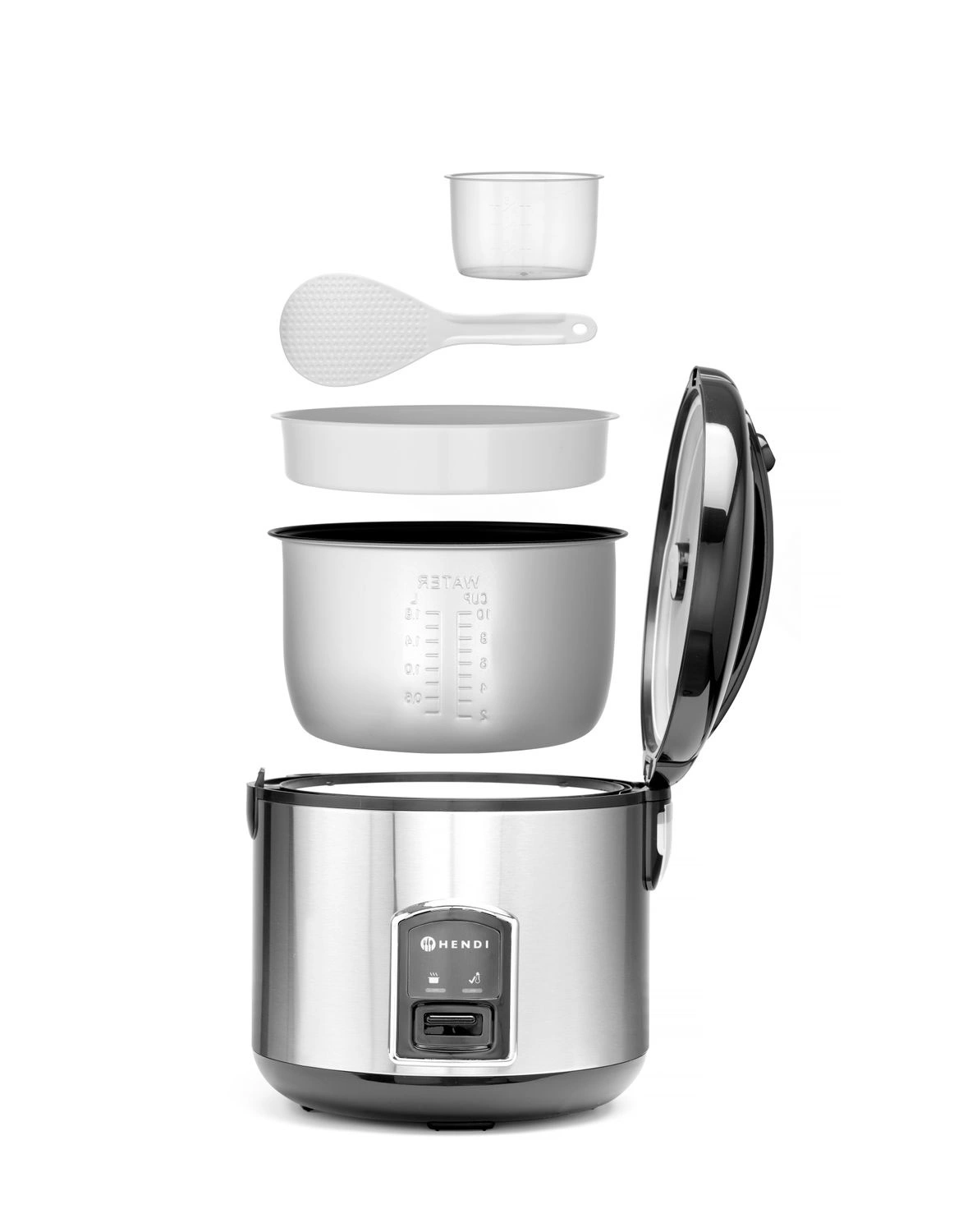 Zariadenie na varenie ryže, 1,8 l, 0,7 kW | HENDI 240410