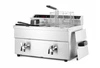 Indukčný fritéza s 2 komorami Kitchen Line, 2x8 l, 2x3,5 kW, 230 V | HENDI 215029
