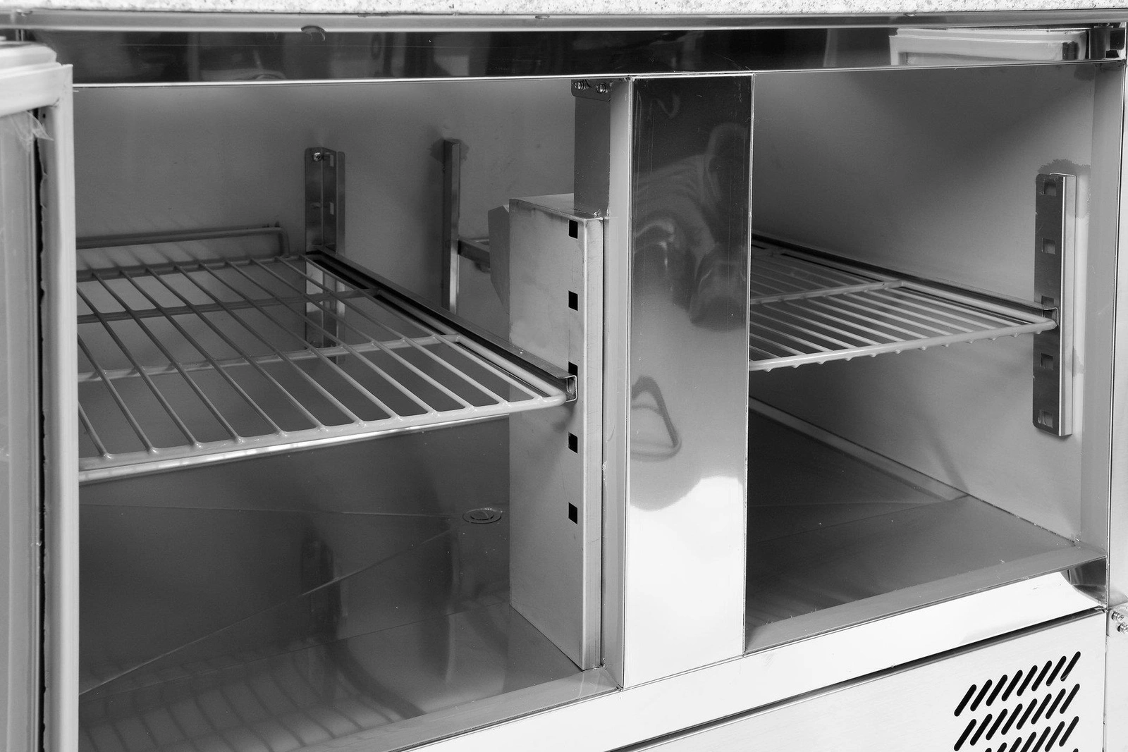 Chladiaci stôl 2-dverový na pizzu s nadstavcom | YATO YG-05275