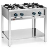 Plynový gastronomický sporák so 4 horákmi s dolnou policou, 23 kW | FORGAST FG09451