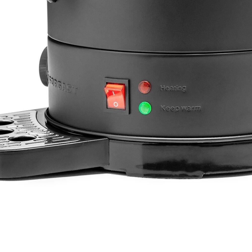 Ohrievač vody 17,5 l s odkvapkávacou táckou, čierny, dvojplášťový | FORGAST FG05561