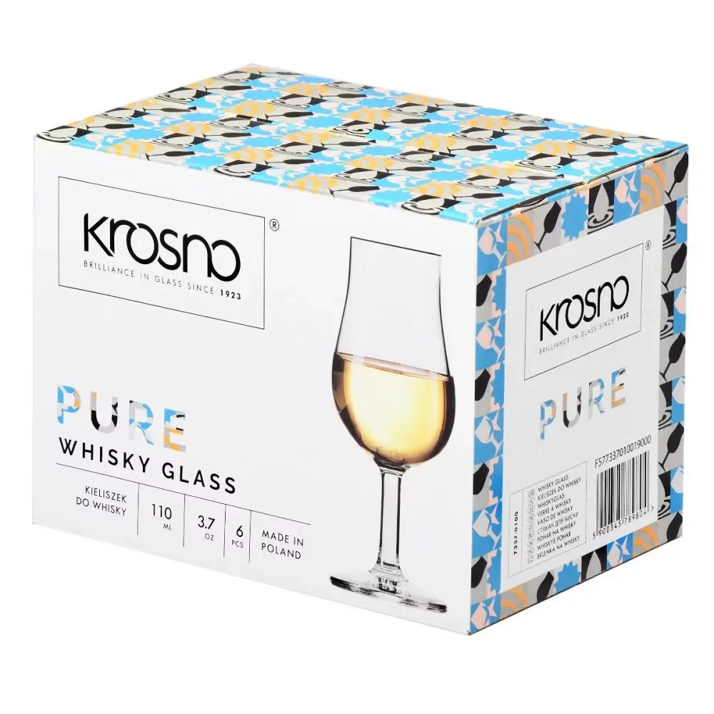 Poháre na degustáciu whisky Pure 110 ml - sada 6 kusov | KROSNO GLASS F577337010019000