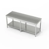 Nerezový centrálny pracovný stôl s policou 170x80x85 cm | FORGAST
