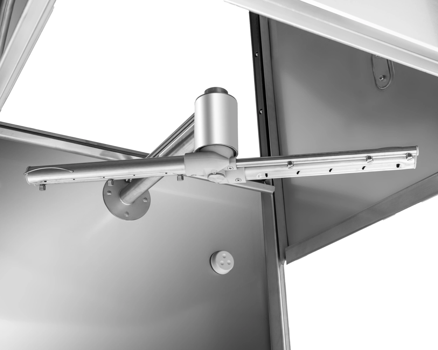 Gastronomická kaptúrová umývačka riadu s odtokovým čerpadlom, elektronické ovládanie, dávkovač umývacieho prostriedku, 9,55 kW, 400 V | PROFICHEF PCZ-04103