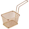 Košík na servírovanie SNACKHOLDER, medená farba, 13x10.5x9 cm | APS 40623
