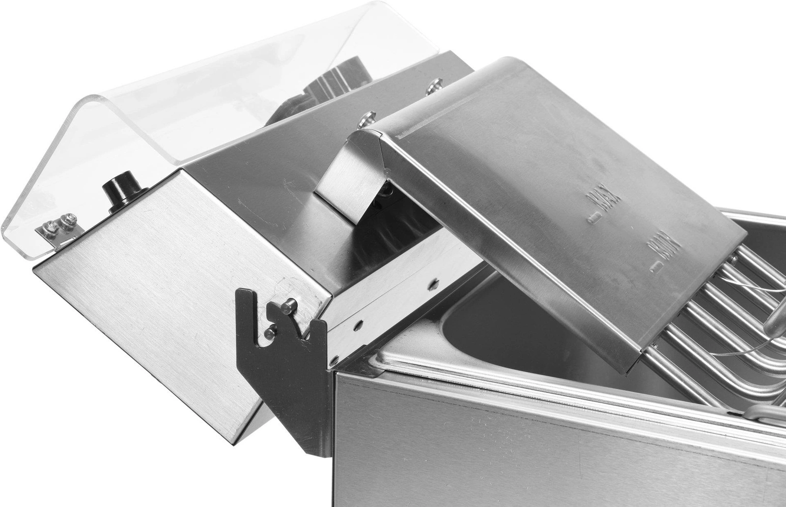 Elektrická fritéza 2-komorová so skrinkou a výpustnými kohútikmi 2x11,5 l | YATO YG-04638