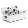 Elektrická fritéza, 2-komorová, 2x6 l, 2x3 kW, 230 V | FORGAST FG09026