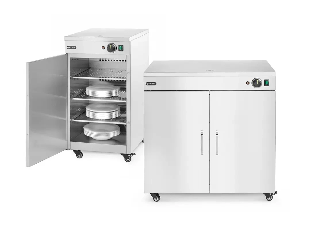 Dvojitý ohrievač tanierov, 108 ks, nerezová oceľ, 0.8 kW | HENDI 250174