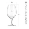 Poháre BEER GOBLET 540, XNO, 540 ml, súprava 6 kusov | KROSNO GLASS FKMD127048003000