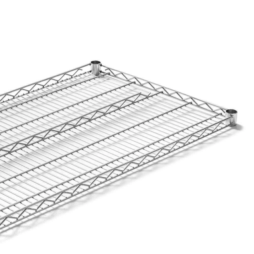 Skladací skladový regál z chrómovanej ocele, 4 police, 61x45,5x180 cm | FORGAST FG15131