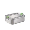 Pojemník na obed LUNCHBUDDY, nehrdzavejúca oceľ, 20,5 × 14,5 × 6,5 cm, 1,1 l | APS 66901