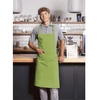 Kuchárska zástera Basic  75 x 90 cm s vreckom a prackou limetkovo zelená | KARLOWSKY BLS 5-81-Stck