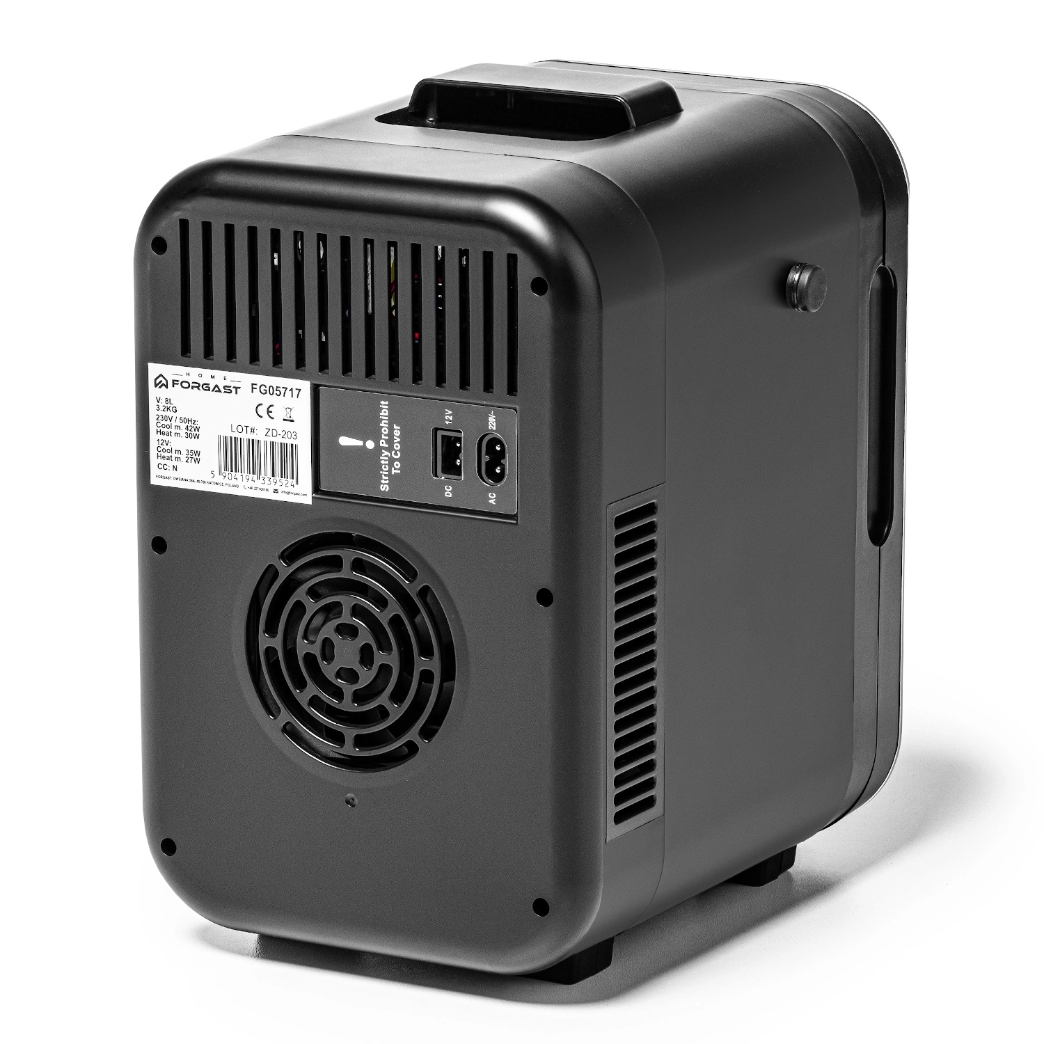 Termoelektrická mini-chladnička, 8 L 12 V/230 V — chladenie a ohrev | FORGAST HOME FG05717