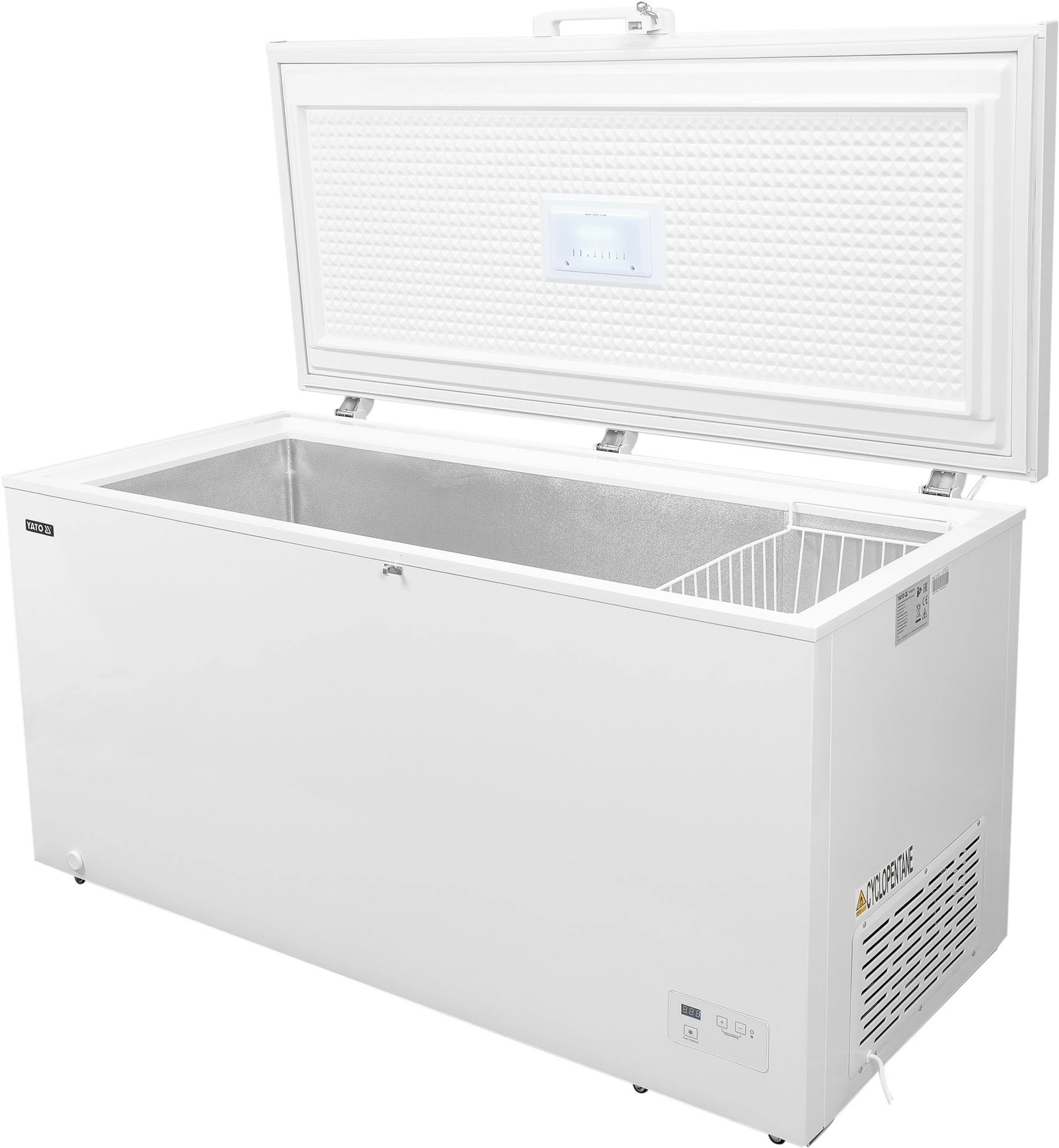 Truhlicová mraznička s objemom 435 l | YATO YG-05179